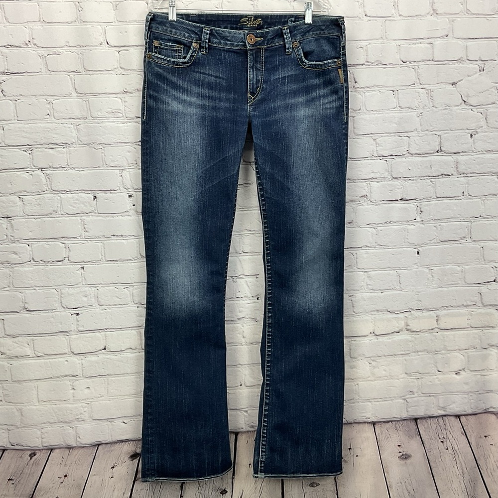 Silver Jeans Women's Boot Cut Jeans - Dark Blue